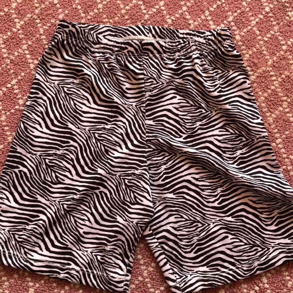 Zebra print spandex